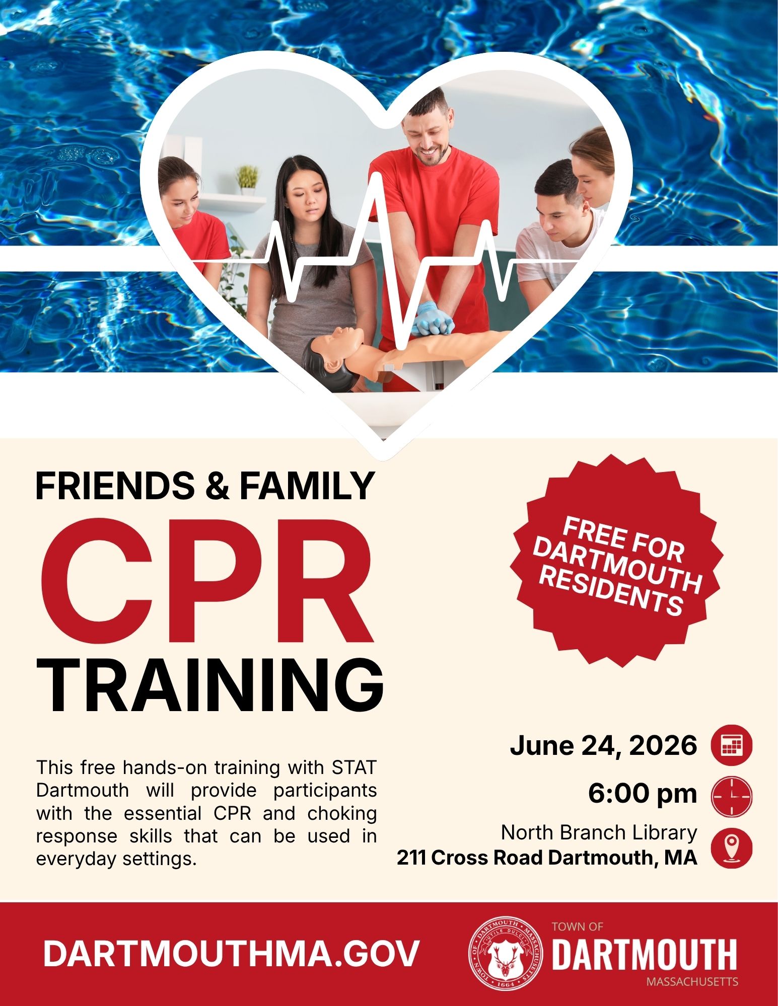 HOLD FOR North Branch: Friends and Family CPR Training with STAT Dartmouth